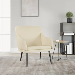 vidaXL Armchair Cream 63x76x80 cm Faux Leather 1