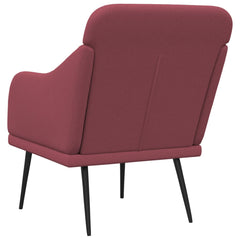 vidaXL Armchair Wine Red 63x76x80 cm Fabric 5