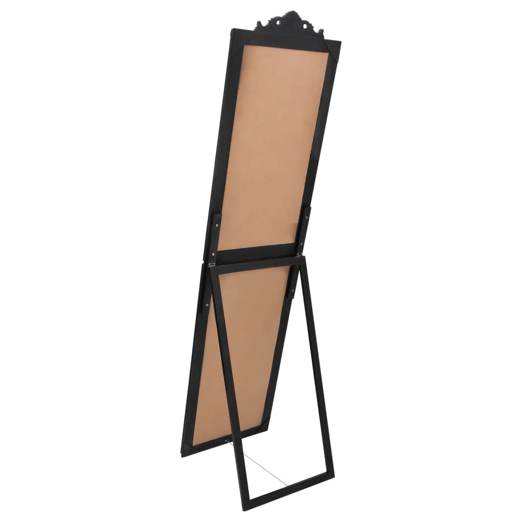 vidaXL Free-standing Mirror | Black | Glass | Full-Length | Foldable 4