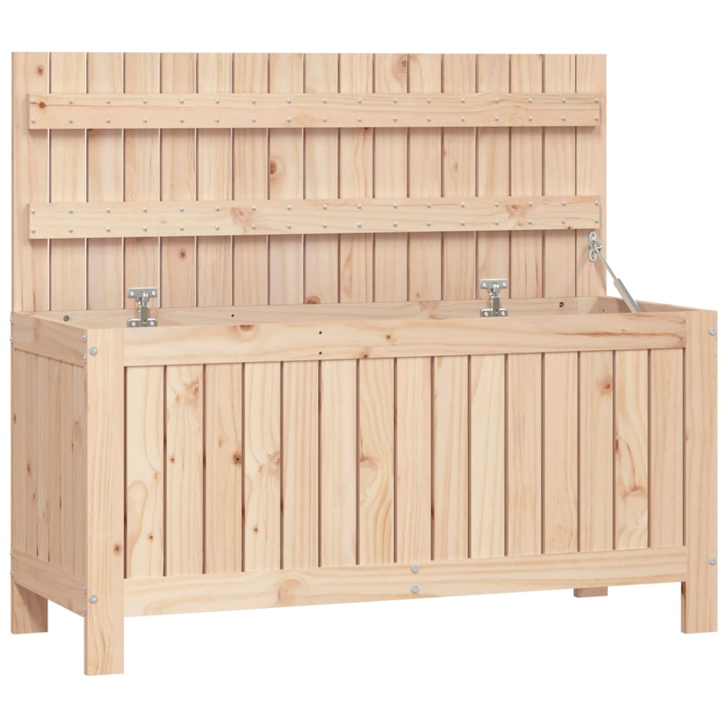 Garden Storage Box 108x42.5x54 cm Solid Wood Pine Natural pine