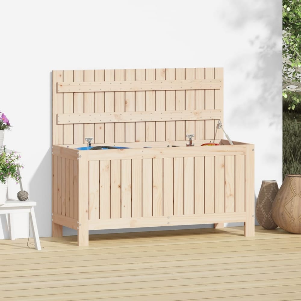 Garden Storage Box 108x42.5x54 cm Solid Wood Pine Natural pine