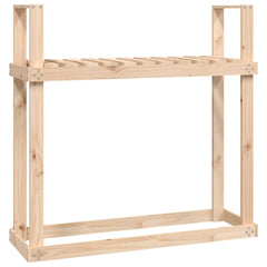 Firewood Rack 110x35x108,5 cm Solid Wood Pine Natural pine
