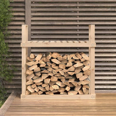 Firewood Rack 110x35x108,5 cm Solid Wood Pine Natural pine