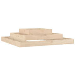 vidaXL Planter 110x110x27 cm Solid Wood Pine 2