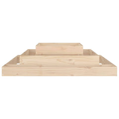 vidaXL Planter 110x110x27 cm Solid Wood Pine 5