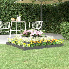 vidaXL Planter Grey 110x110x27 cm Solid Wood Pine 1