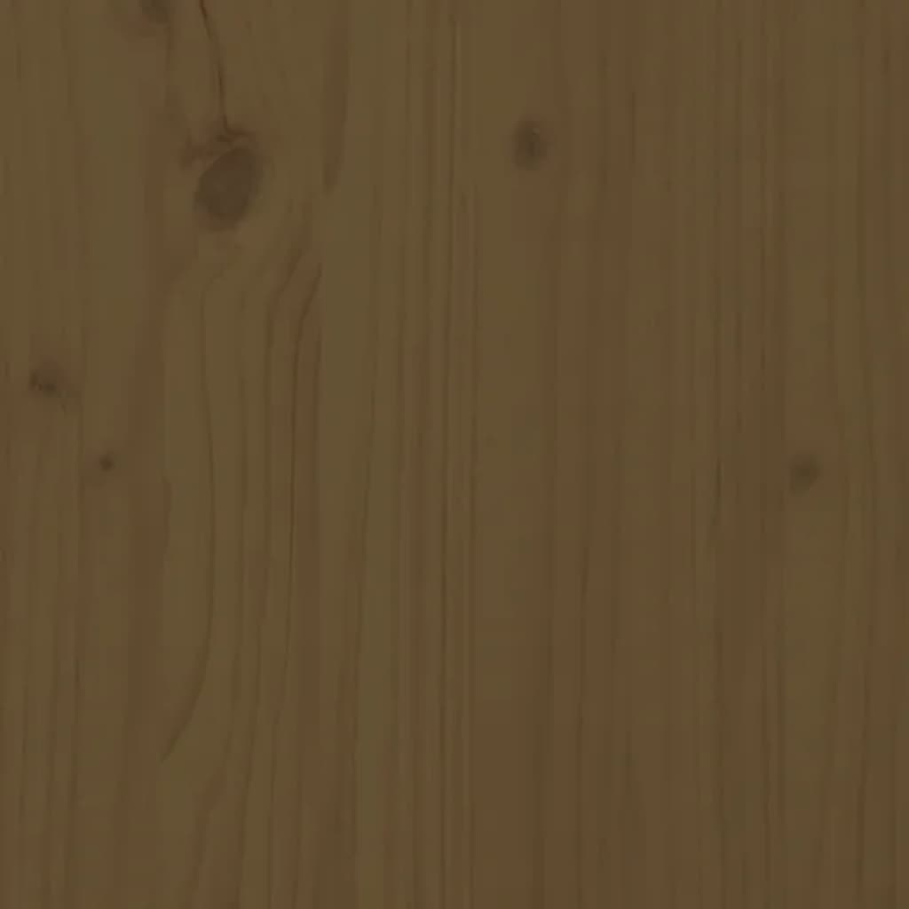 vidaXL Planter Honey Brown 80x80x27 cm Solid Wood Pine 6