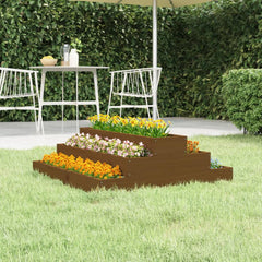 vidaXL Planter Honey Brown 80x80x27 cm Solid Wood Pine 1