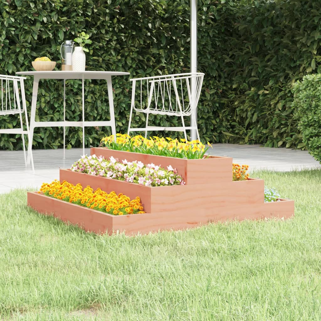 vidaXL Planter 80x80x27 cm Solid Wood Douglas 1