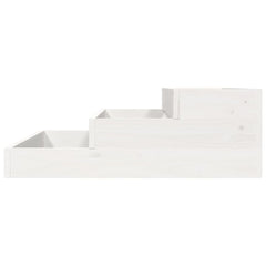 vidaXL Planter White 78x78x27 cm Solid Wood Pine 5