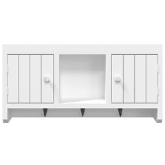 vidaXL Key Cabinet White 40x8.5x20 cm Engineered Wood&Steel 5