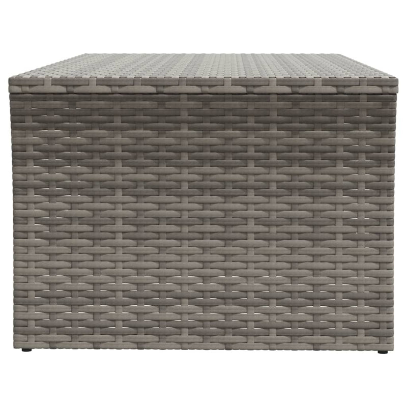 Coffee Table Grey 100x50x40 cm Poly Rattan