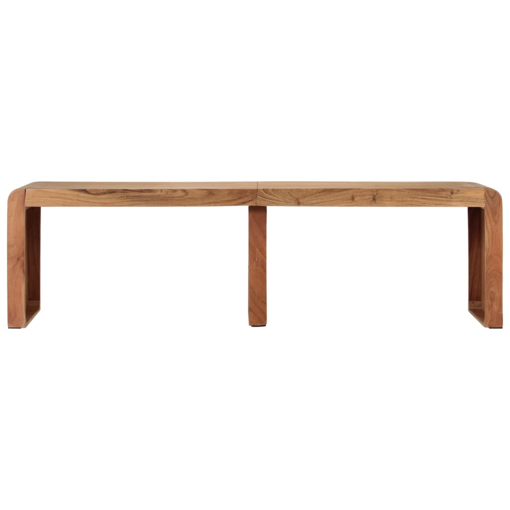 Bench Solid Acacia Wood 38 cm 45 cm 160 cm