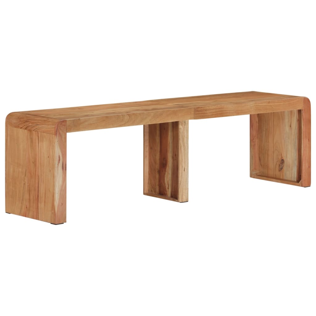 Bench Solid Acacia Wood 38 cm 45 cm 160 cm