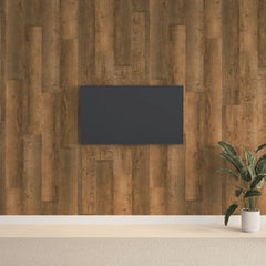 vidaXL Wall Panels Wood Look Brown PVC 2,06 m² 1