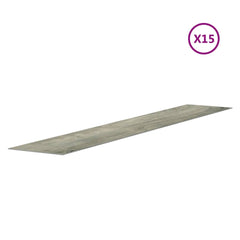 vidaXL Wall Panels Wood Look Grey PVC 2,06 m² 5