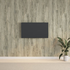 vidaXL Wall Panels Wood Look Grey PVC 2,06 m² 1