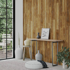 vidaXL Wall Panels Wood Look Brown PVC 2,06 m² 3