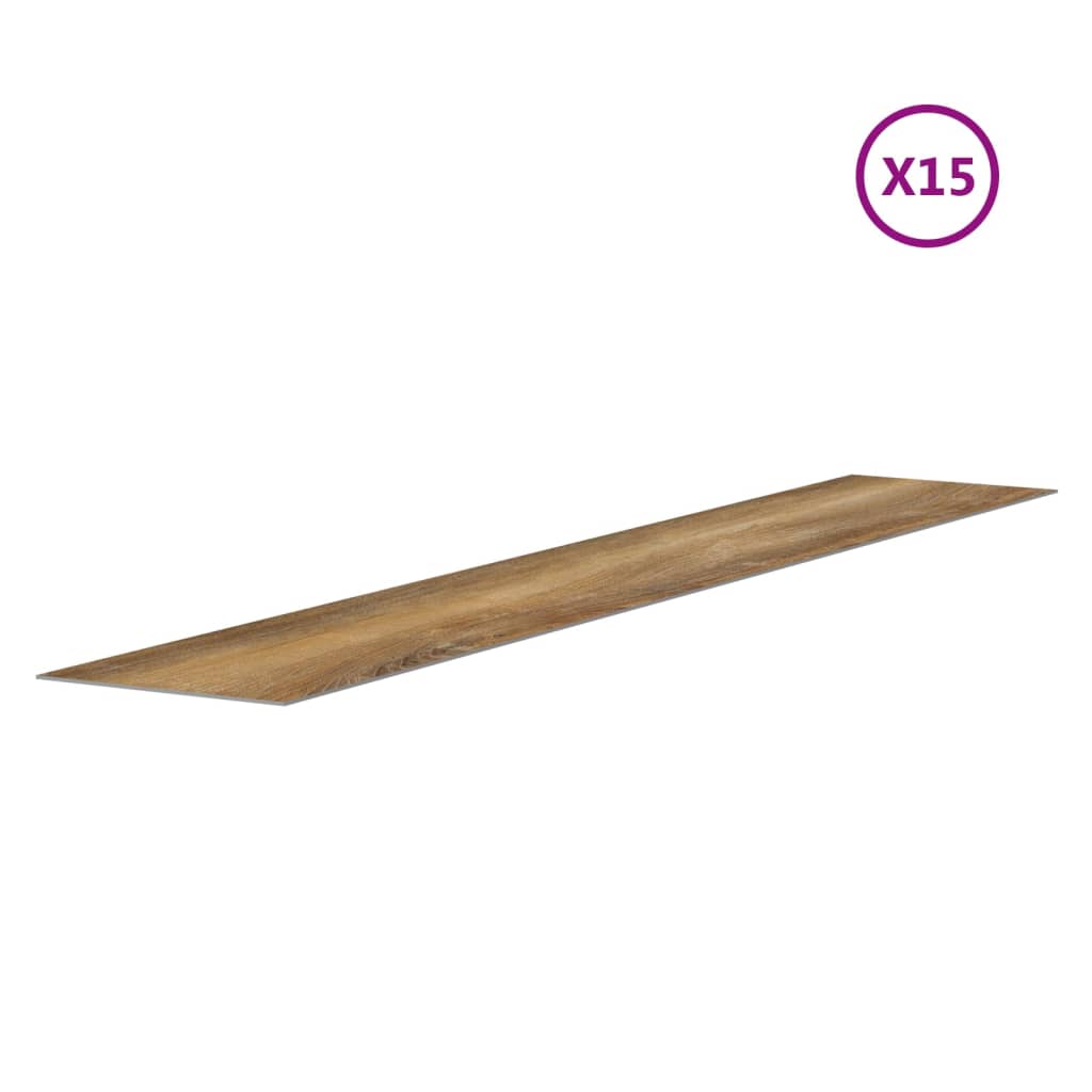 vidaXL Wall Panels Wood Look Brown PVC 2,06 m² 5