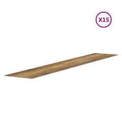 vidaXL Wall Panels Wood Look Brown PVC 2,06 m² 5