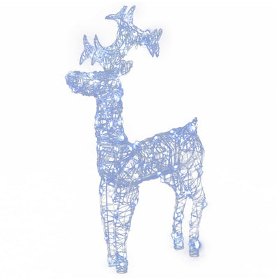 Reindeer Christmas Decorations 3 pcs 60x16x100 cm Acrylic