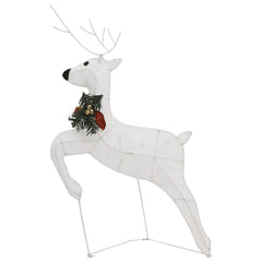 vidaXL Christmas Reindeers 4 pcs White 80 LEDs 6