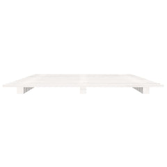 vidaXL Bed Frame without Mattress White 120x200 cm Solid Wood Pine 5