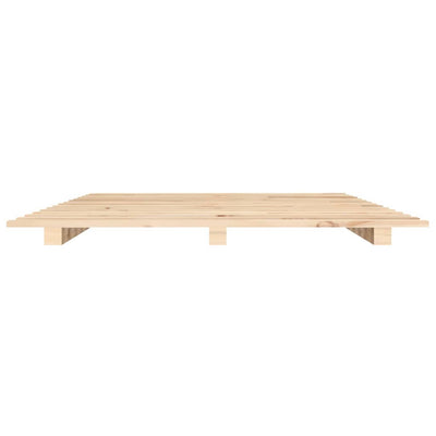 Bed Frame 140x200 cm Solid Wood Pine