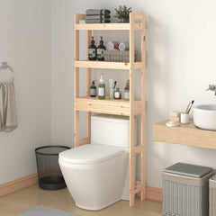 vidaXL Toilet Rack 63x26x171 cm Solid Wood Pine 1