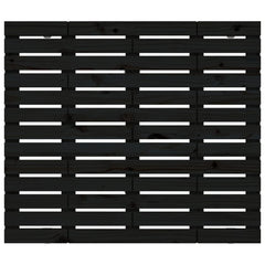 vidaXL Wall Headboard Black 106x3x91.5 cm Solid Wood Pine 4
