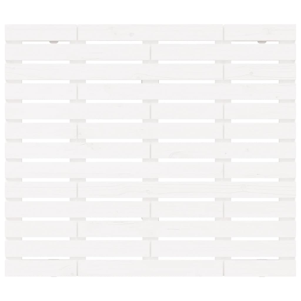 vidaXL Wall Headboard White 96x3x91.5 cm Solid Wood Pine 4