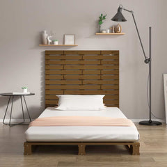 vidaXL Wall Headboard Honey Brown 96x3x91.5 cm Solid Wood Pine 3