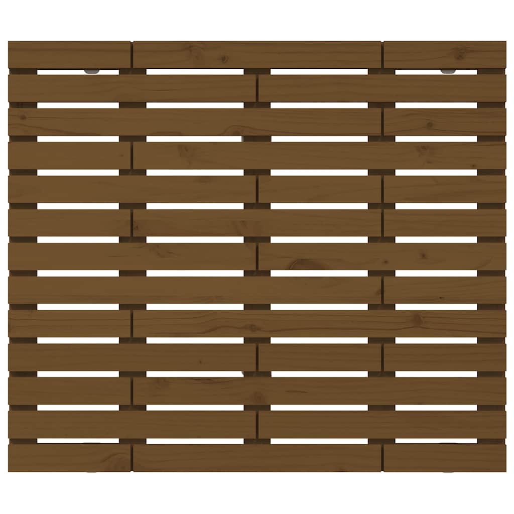 vidaXL Wall Headboard Honey Brown 96x3x91.5 cm Solid Wood Pine 4
