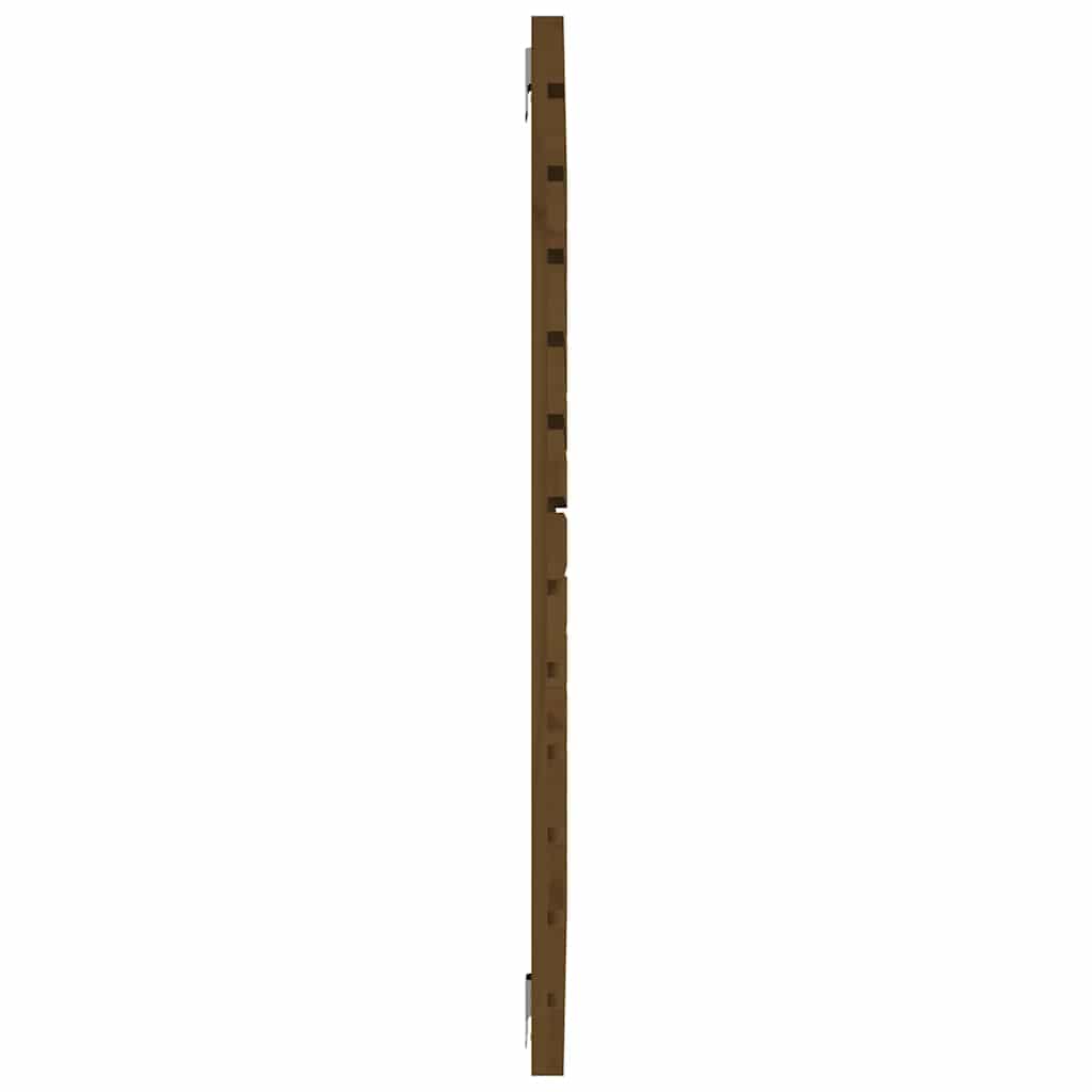 vidaXL Wall Headboard Honey Brown 96x3x91.5 cm Solid Wood Pine 5