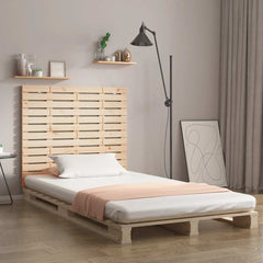 vidaXL Wall Headboard 96x3x91.5 cm Solid Wood Pine Natural