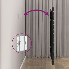 vidaXL Wall Headboard Black 126x3x91.5 cm Solid Wood Pine 6