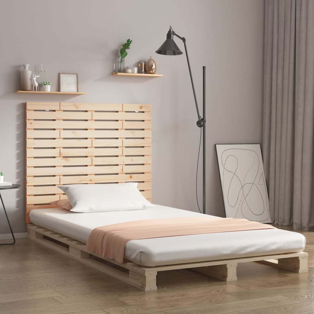 vidaXL Wall Headboard 146x3x91.5 cm Solid Wood Pine 1