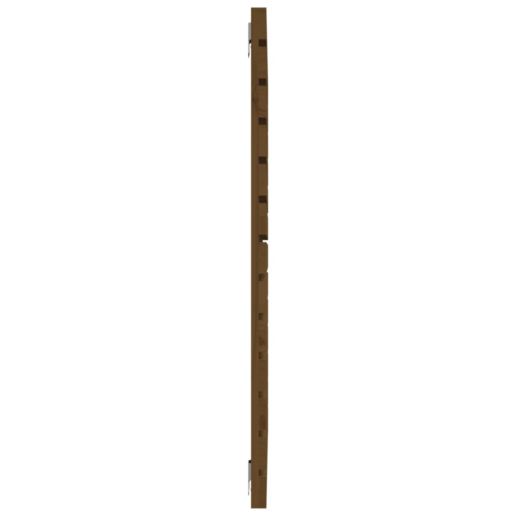 vidaXL Wall Headboard Honey Brown 146x3x91.5 cm Solid Wood Pine 5