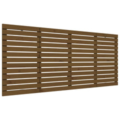 vidaXL Wall Headboard Honey Brown 156x3x91.5 cm Solid Wood Pine 2