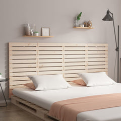 Wall Headboard Solid Wood Pine Natural