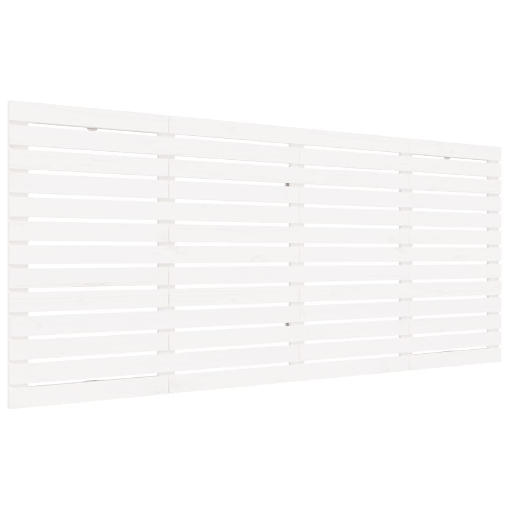 Wall Headboard 96x3x91,5 cm Solid Wood Pine Length 91.5 cm White 166 cm