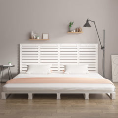 vidaXL Wall Headboard White 166x3x91.5 cm Solid Wood Pine 3