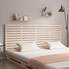 Wall Headboard 96x3x91.5 cm Solid Wood Pine Natural 186 cm