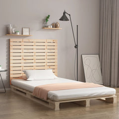 Wall Headboard 96x3x91.5 cm Solid Wood Pine Natural 141 cm