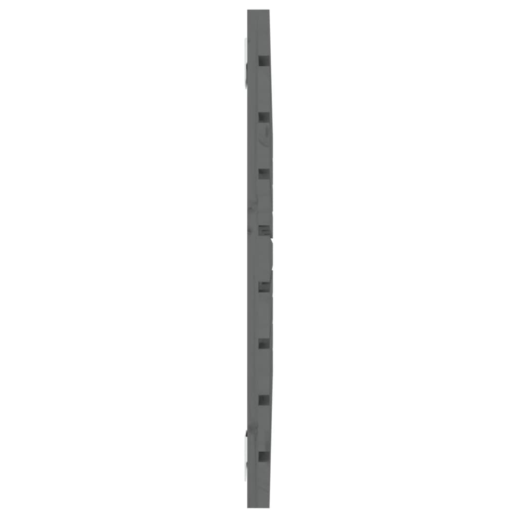vidaXL Wall Headboard Grey 106x3x63 cm Solid Wood Pine 5