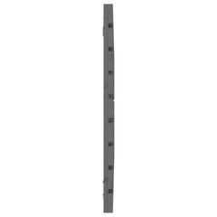 vidaXL Wall Headboard Grey 106x3x63 cm Solid Wood Pine 5