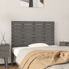 vidaXL Wall Headboard Grey 106x3x63 cm Solid Wood Pine 1