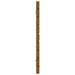 vidaXL Wall Headboard Honey Brown 206x3x63 cm Solid Wood Pine 5