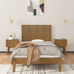 vidaXL Wall Headboard Honey Brown 96x3x63 cm Solid Wood Pine 3