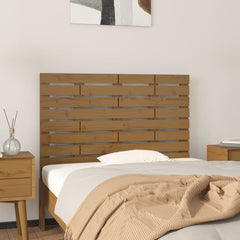vidaXL Wall Headboard Honey Brown 96x3x63 cm Solid Wood Pine 1